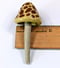 Image of Yellow and Brown Spotted Ceramic Mushroom Plant Stake