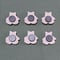 Image of Set of 6 Ceramic Bisque Teddy Bear Embossed Magnets Ready to Paint 1 1/2"