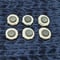 Image of Set of 6 Ceramic Bisque Turkey Embossed Magnets Ready to Paint