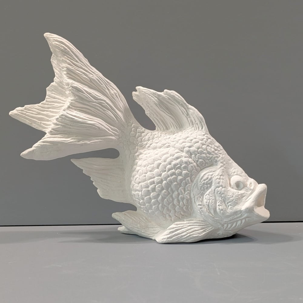 Image of Ceramic Bisque Goldfish Ready to Paint