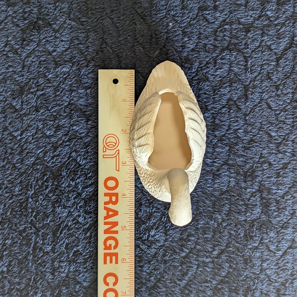 Image of Ceramic Bisque Ready to Paint Swan Planter Holder 4" in height