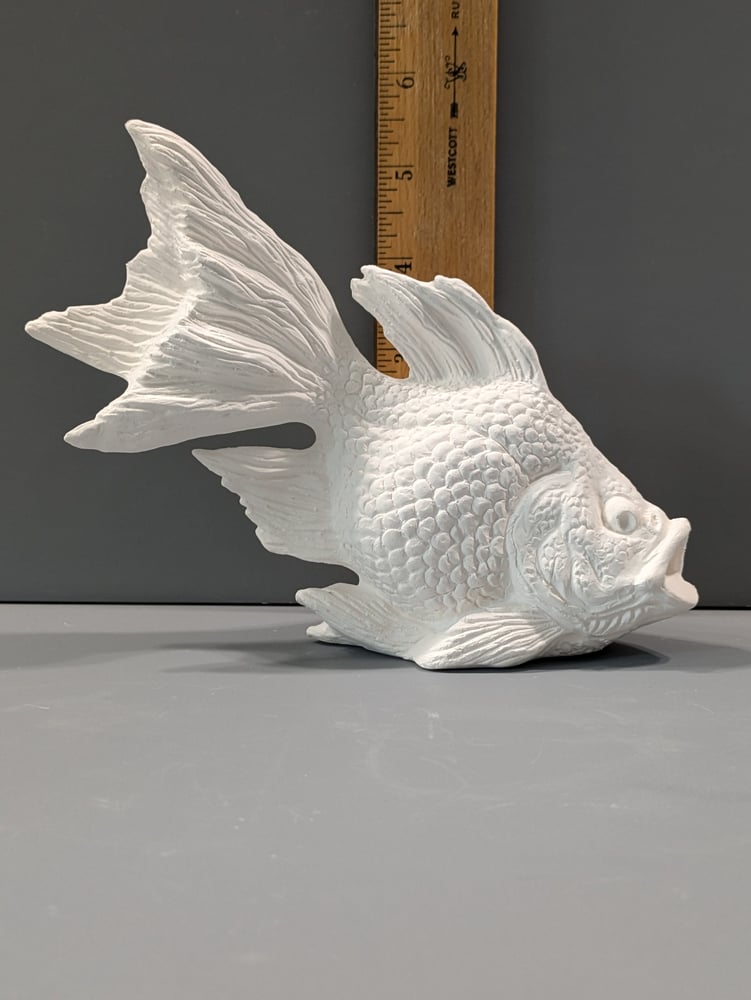 Image of Ceramic Bisque Goldfish Ready to Paint