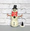 Image of White Ceramic Snowman with Incense Burner