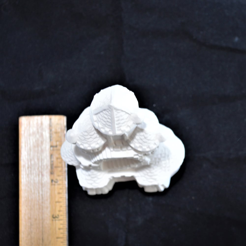 Image of Ceramic Bisque 5 1/2" inch tall Castle Ready to Paint