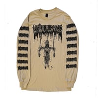 Image 1 of Undergang " Hanging Corpse " Longsleeve Sand T-shirt with Sleeve prints 