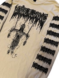 Image 2 of Undergang " Hanging Corpse " Longsleeve Sand T-shirt with Sleeve prints 