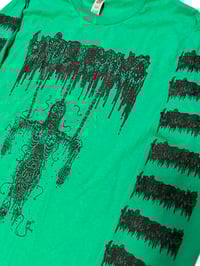 Image 2 of Undergang " Hanging Corpse " Longsleeve Green T-shirt with Sleeve prints