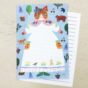 Image of Cat and onepiece Letter paper