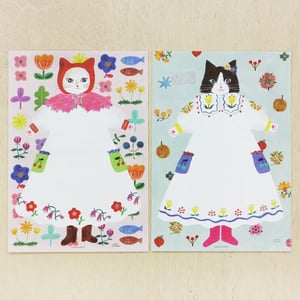 Image of Cat and onepiece Letter paper