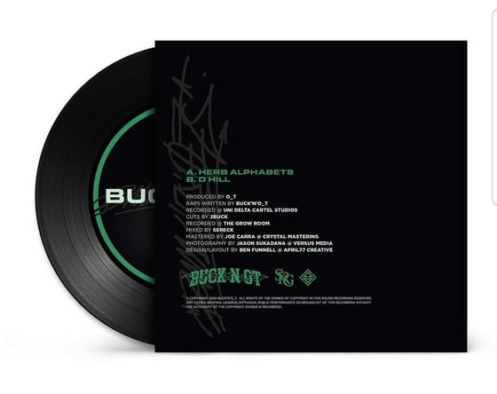 Image of BUCK 'N' OT - HERB ALPHABETS/D_HILL 7" VINYL RECORD