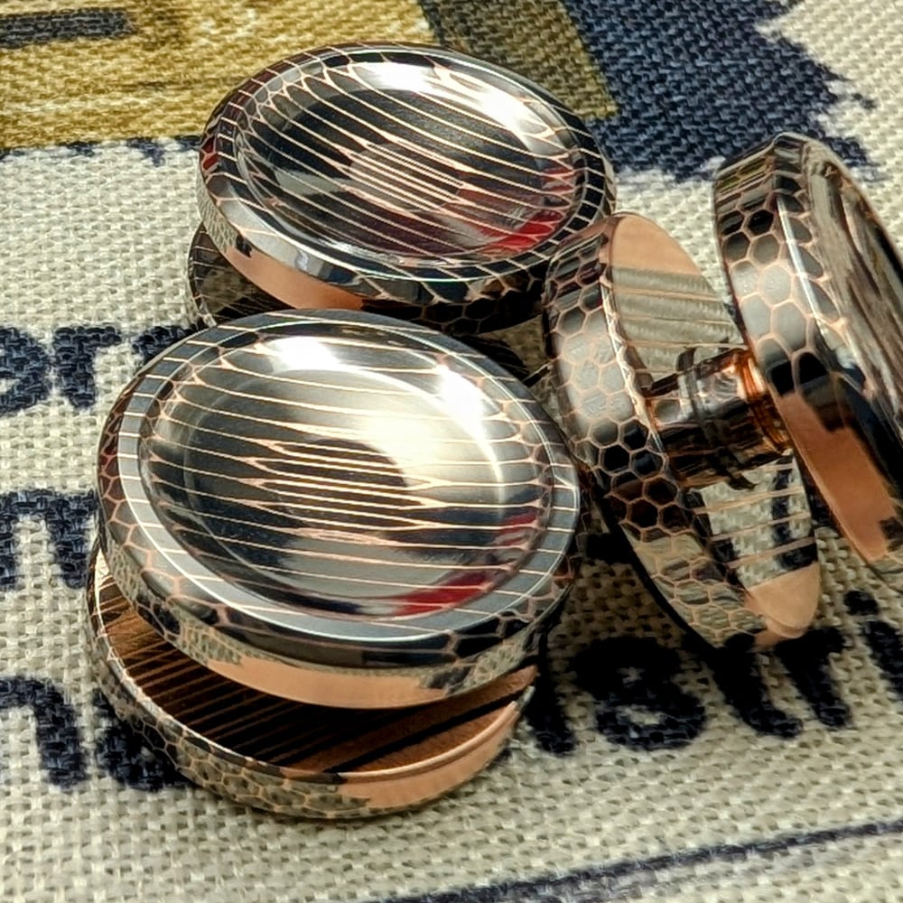 Button out of High Filament Superconductor Vertical Cut