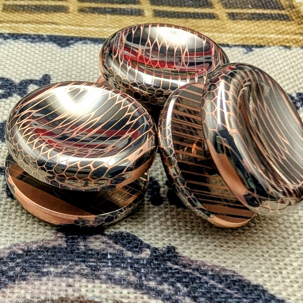 Button out of High Filament Superconductor Vertical Cut