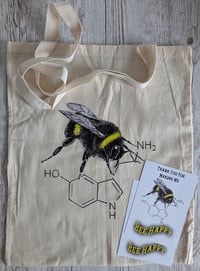 Image 2 of Bee Happy Tote Bag