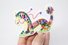 Patchwork Dragon Sticker