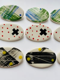 Image 3 of Hand Drawn Oval Brooches 