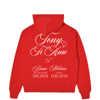 Image 2 of TONY TI AMO Red Hoodie