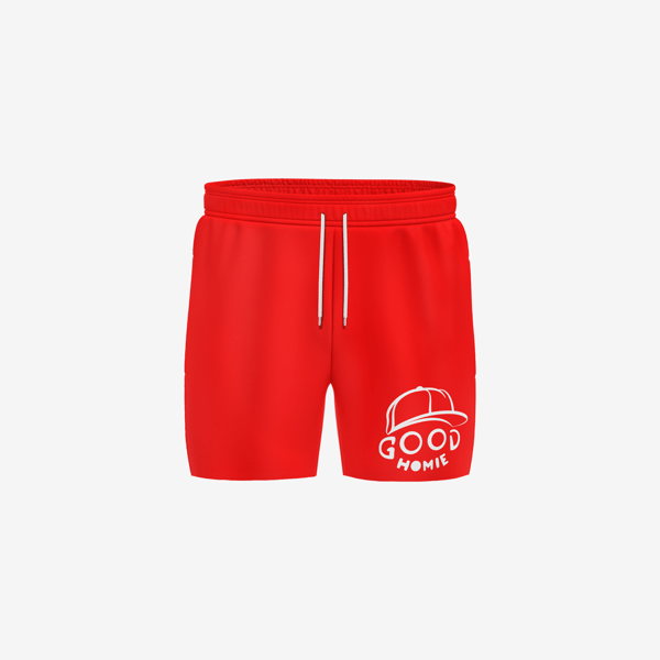 Image of Good Homie Shorts(Red)