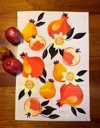Image 2 of Pomegranate Pear Tea Towel