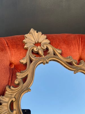 Image of Grand miroir en bois style Louis XV