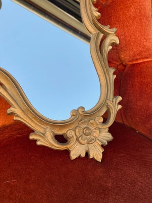 Image of Grand miroir en bois style Louis XV