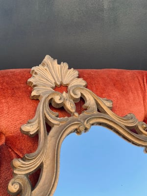 Image of Grand miroir en bois style Louis XV