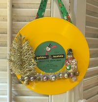 FUN! Vintage Snowman Christmas Record Decoration