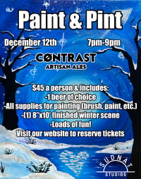 December Paint & Pint @ Contrast Artisan Ales Marietta