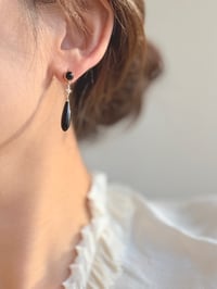 Image 2 of Black Onyx Drop Earring