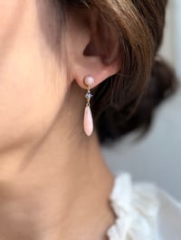 Image 2 of Pink Opal Drop Earring