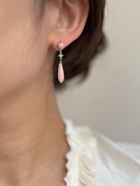 Image 3 of Pink Opal Drop Earring