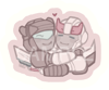 Hugging JazzProwl Sticker