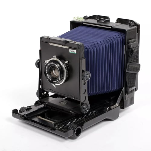 Image of Toyo 45CF 4X5 Ultralight Camera w/ 135mm + 90mm MC Lenses + Holders + FILM #9497