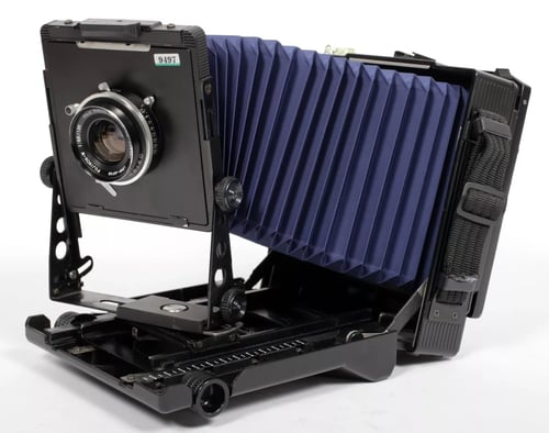 Image of Toyo 45CF 4X5 Ultralight Camera w/ 135mm + 90mm MC Lenses + Holders + FILM #9497