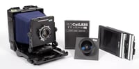 Image 1 of Toyo 45CF 4X5 Ultralight Camera w/ 135mm + 90mm MC Lenses + Holders + FILM #9497