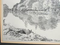 Image 5 of Stratford Upon Avon Holy Trinity Church, Vintage B&W Art Print, Signed Anthony John, Framed
