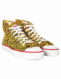 Image 2 of Zapatillas Warriors x Obey Leopard energy yellow en liquidación.