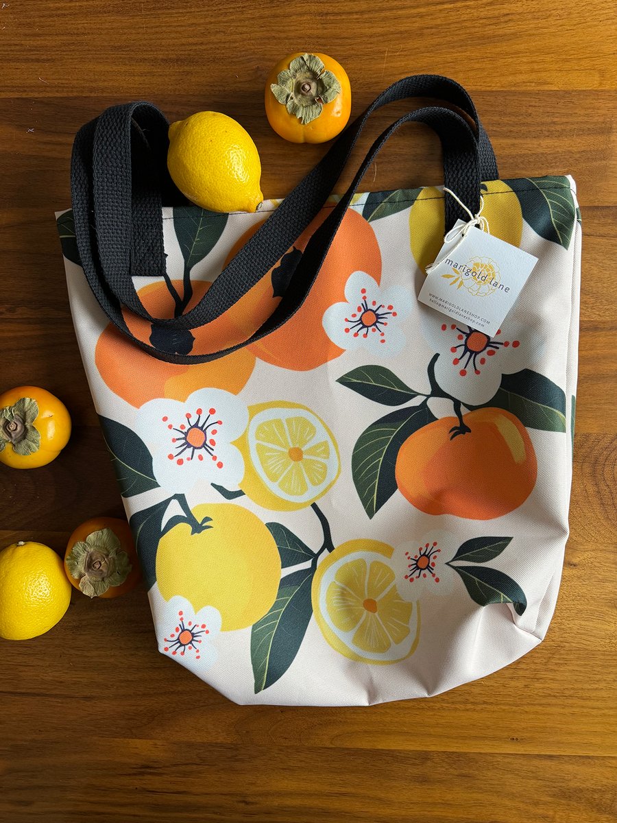 バッグ Limonta Nylon Big Tote Bag DECI OVY Persimmon Lemon Tote | Marigold Lane