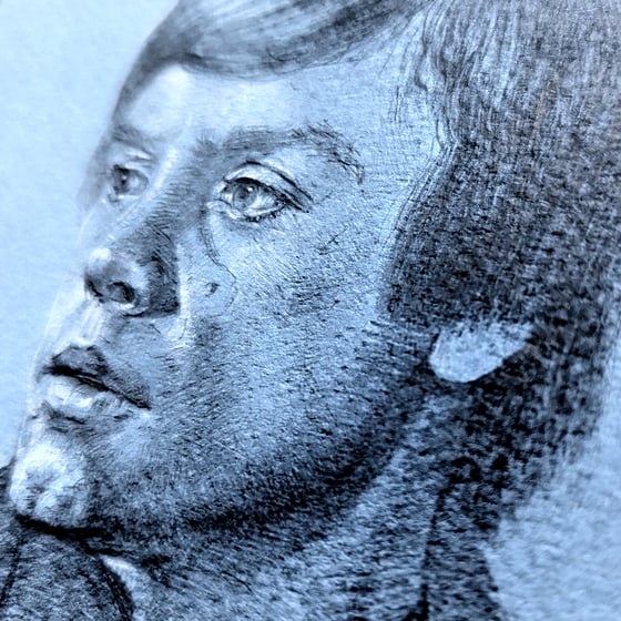 Image of LUKE ROTJ BLUE SERIES DRAWING STUDY