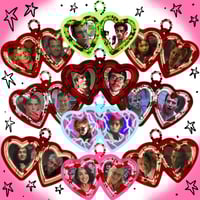 Image 12 of horror heart locket acrylic keychains