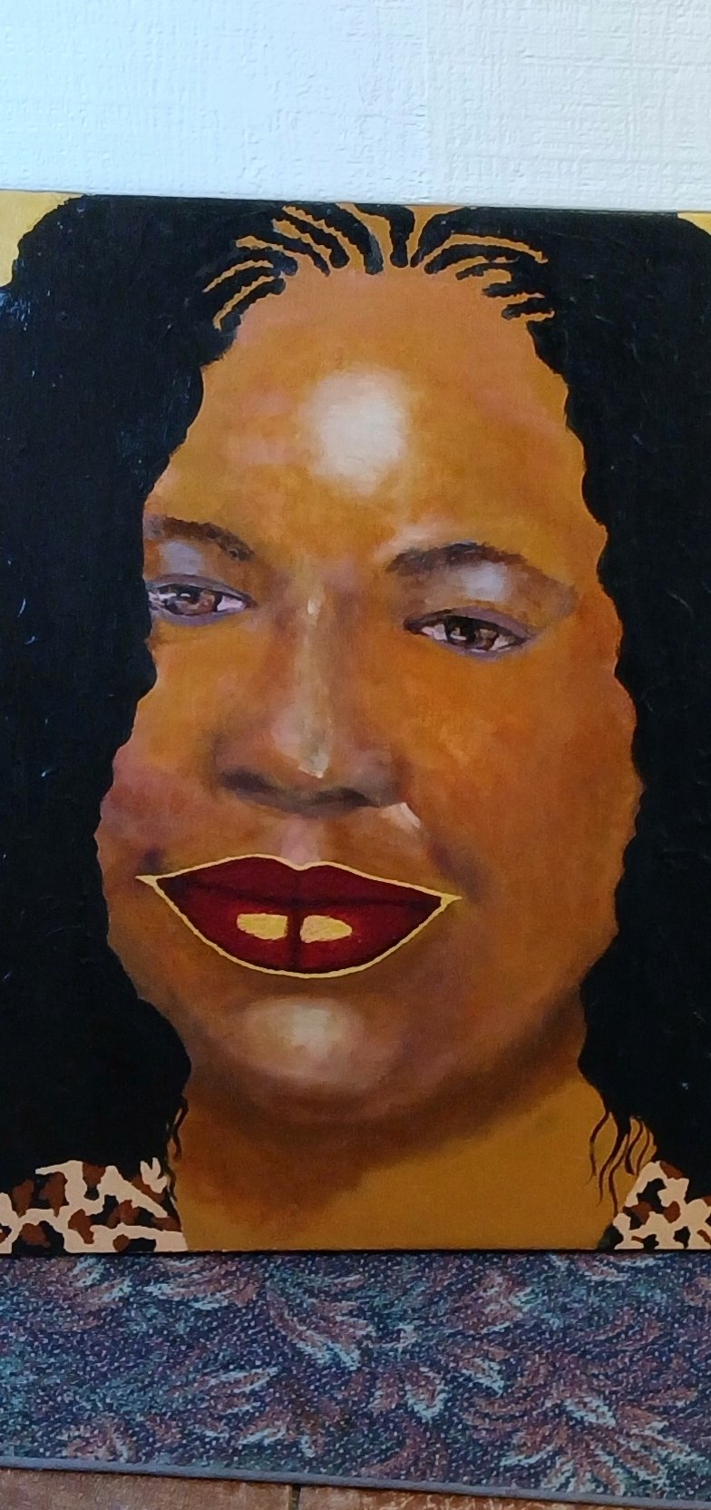 Image of Painted Self E-  My inner Mona Lisa, Read my lips...