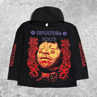 Image 1 of *Rare* Sepultura 1990’s ‘Roots’ Bootleg Hoodie