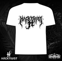 Image 2 of Numetal Hacktivist T white