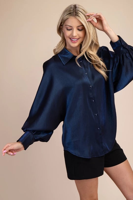 Image of Voluminous Sleeve Blouse 