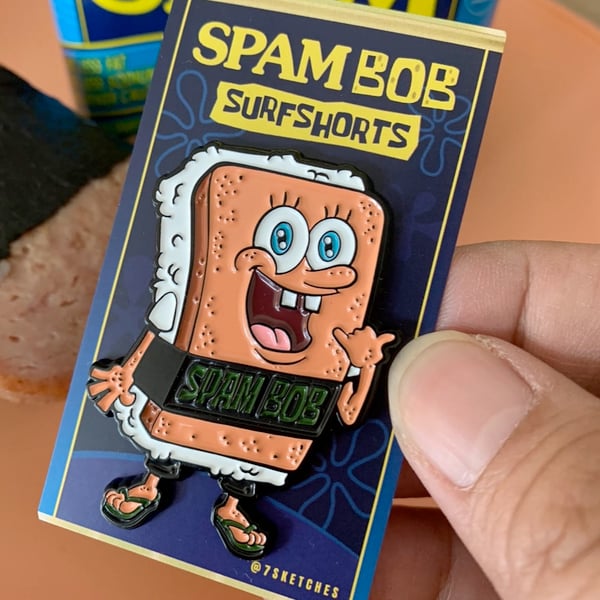 Image of SPAM Bob Pin