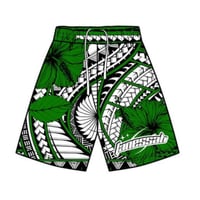 Image 1 of GREEN hibiscus tribal