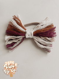 RTS Zara Bow- Large( Plum, Camel, Cream)