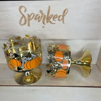 Image 2 of Pumpkin Candle Holder-Set of 2