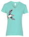 Image of Atlantic Puffin ladies v-neck t-shirt