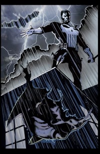 The Punisher 11" x 17" Print Double signed Geiger / Rapka