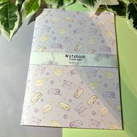 Image 1 of Handmade Sleepy Pink Notebook